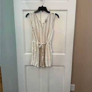 Loft Striped Sleeveless Romper size 4